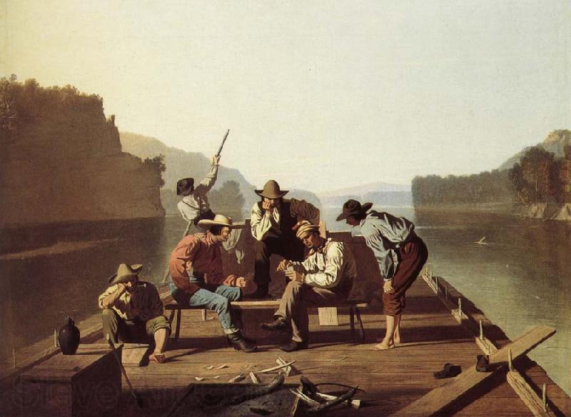 George Caleb Bingham Boater playing the Card